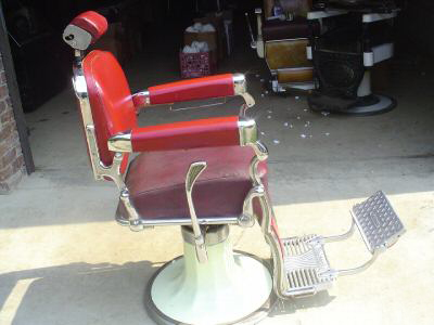 Barber Chairs on Antique Belmont Barber Chair